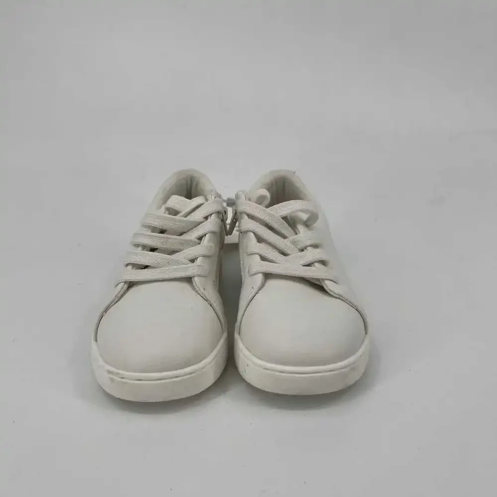 Zara White Synthetic Girls' Sneakers | Size 9.5T